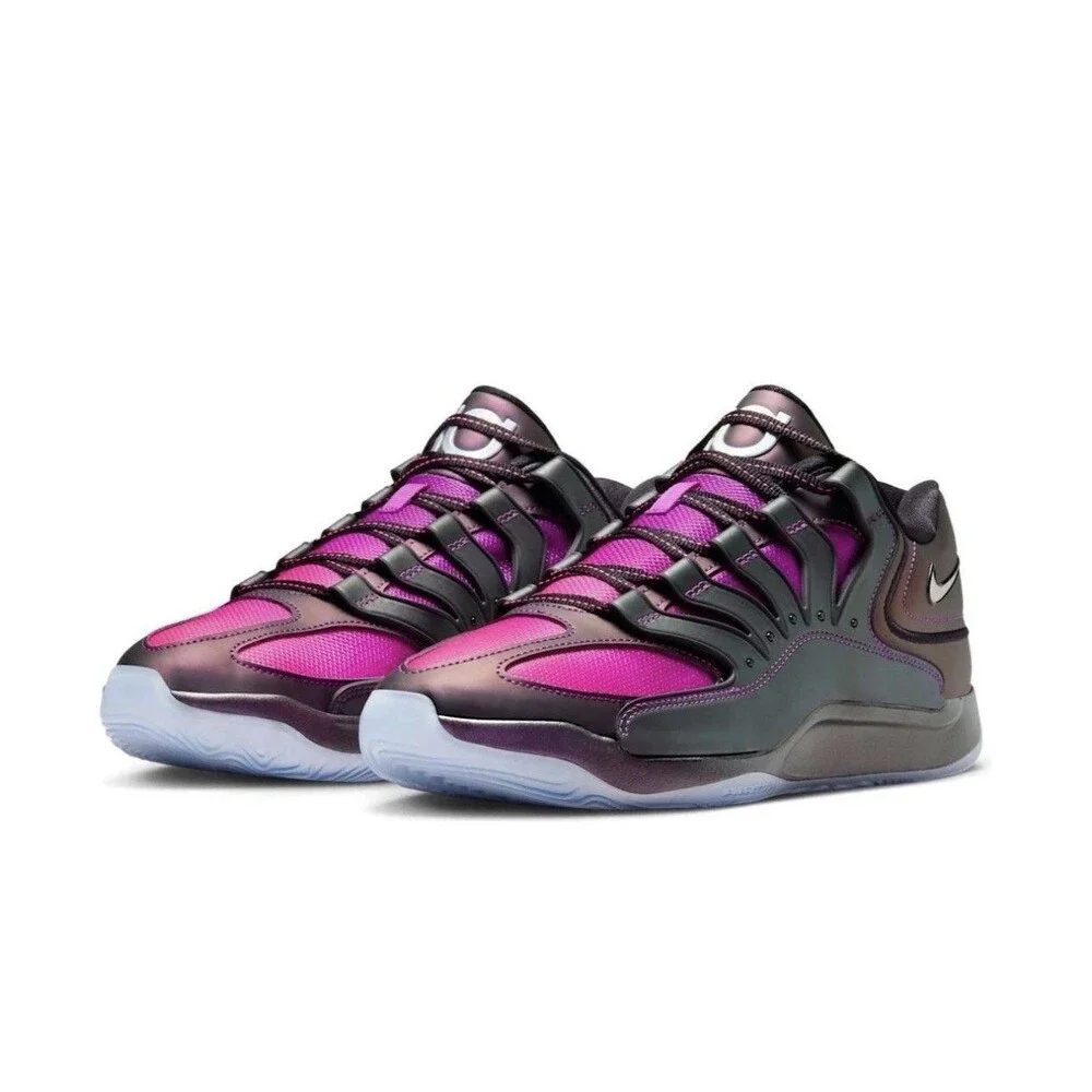 Mens 9.5 Nike KD 18 Eggplant Vivid Purple Black Basketball Shoes IM5843-500 NEW